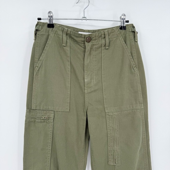 Re/Done Miltary Fatigue Surplus Army Green High Waisted Cargo Pants Size 25 - Picture 7 of 13